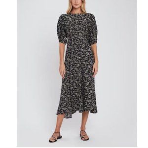 Free People Jessie Floral Print Midi Dress
